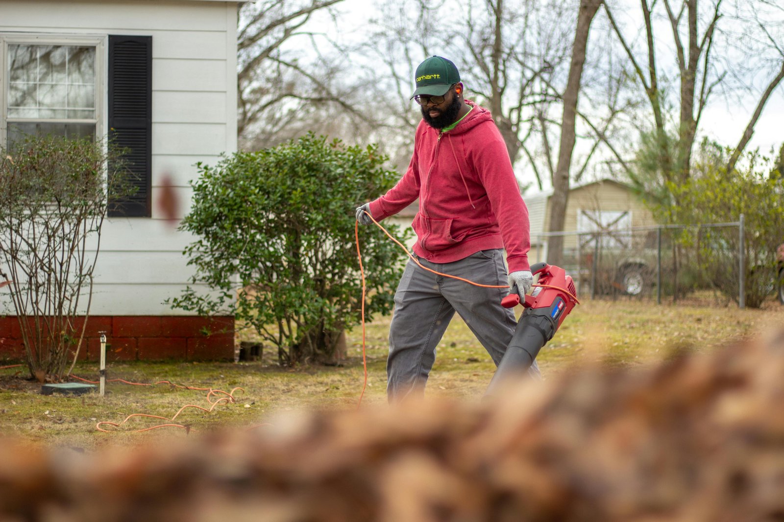 Leaf Blowing